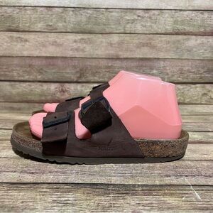 Naot Leather Double Strap Sandals